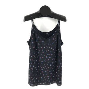 NEW 1. State Chiffon Camisole Blouse Women's Plus Size 1X Petite Fleur Ditsy